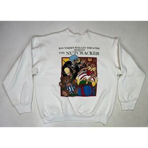 VINTAGE Southern Ballet Theatre The Nutcracker Sweatshirt Men Large USA 90s